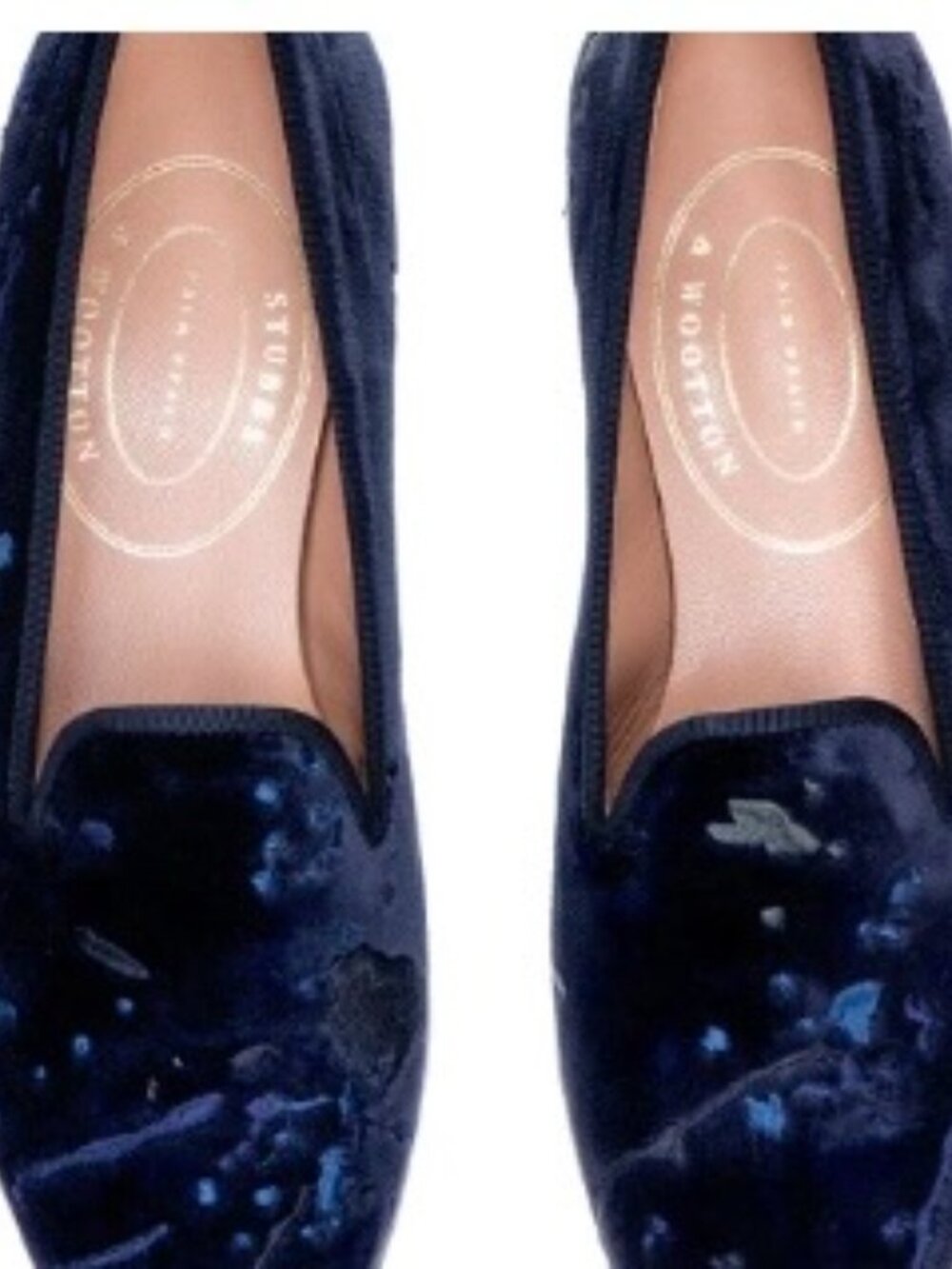 Stubbs and Wootton Pollock Velvet Shoes-Never Worn